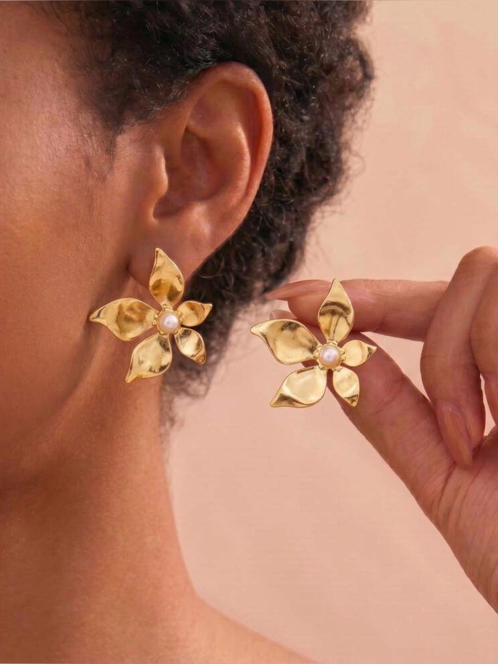 Tulip Earrings Barber Tulip Studs Earrings